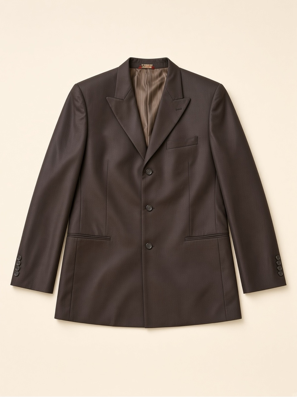 Caravelli Fusion Brown 3-Piece Suit 42R Jacket + Vest + 36W Pants